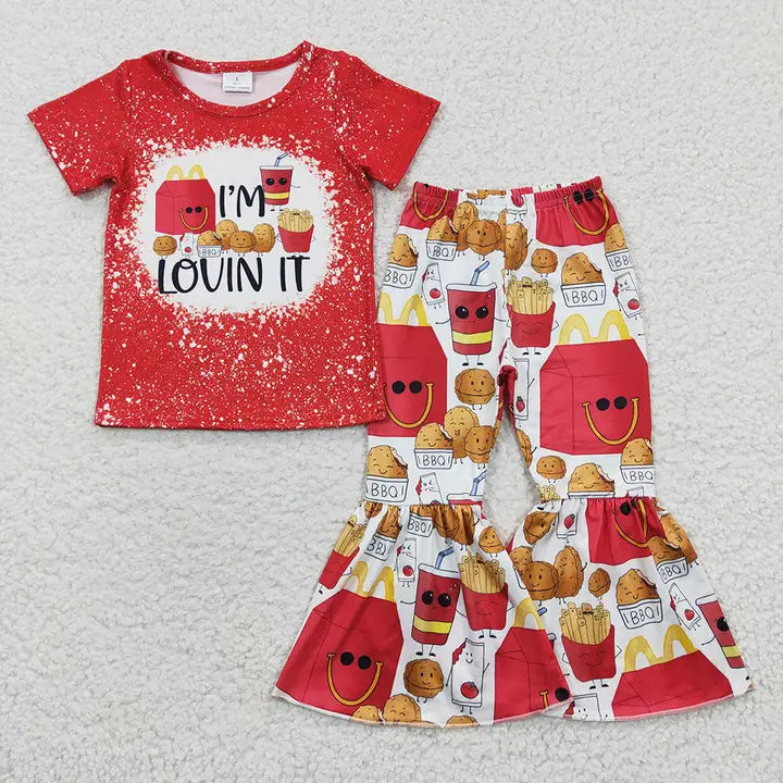 🍟 I’m Lovin’ It Fast Food Bell Bottom Set
