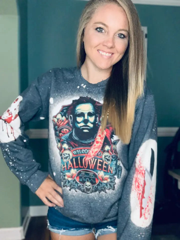 🔪 Halloween Horror Splatter Sweatshirt
