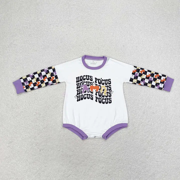 🧙‍♀️ Hocus Pocus Checkered Romper